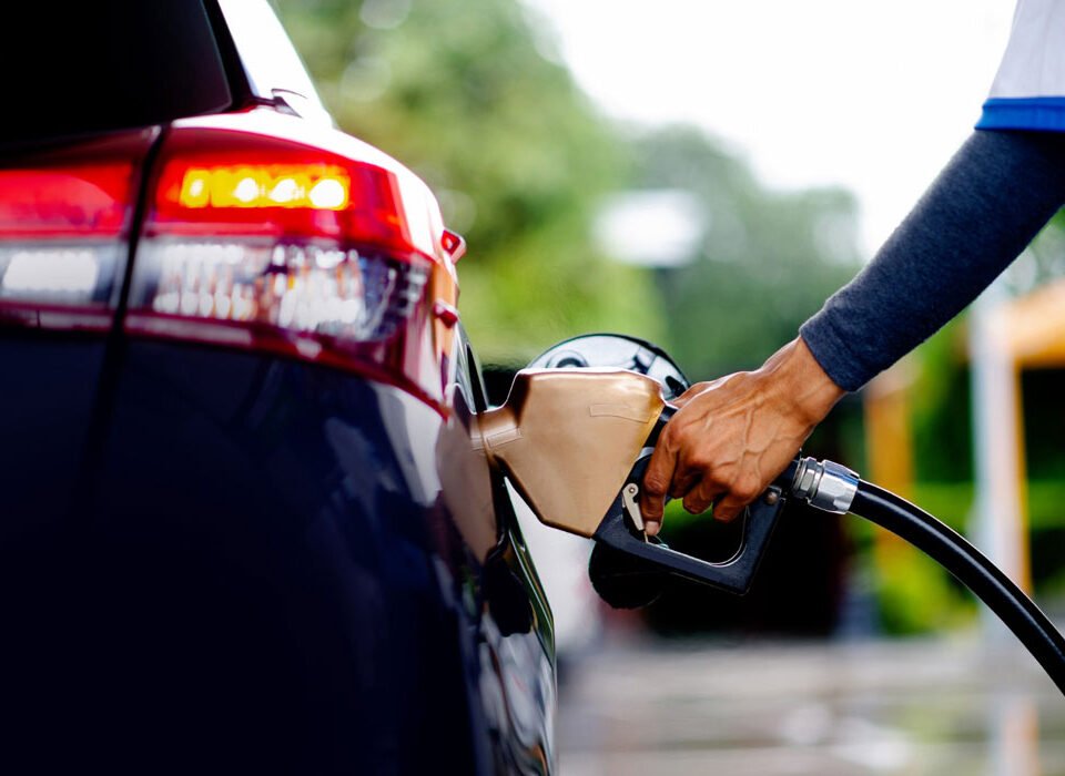 Someone putting fuel into their car