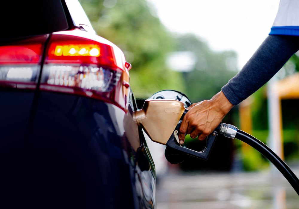 Someone putting fuel into their car